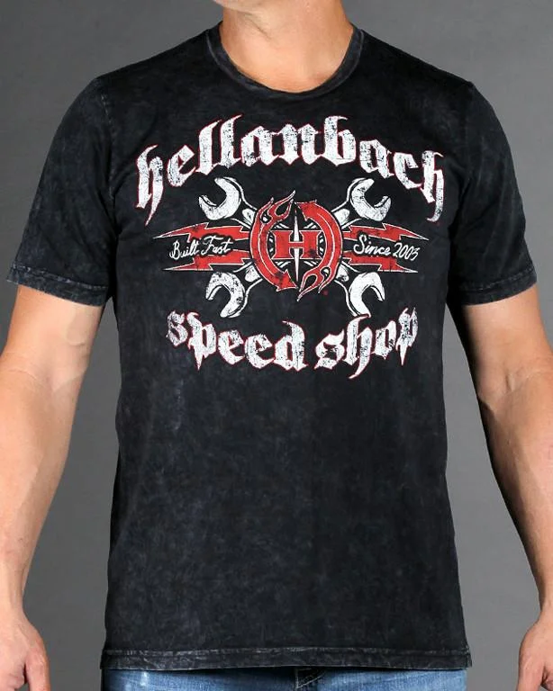 Speed Shop on Mineral Washed Premium Shirt