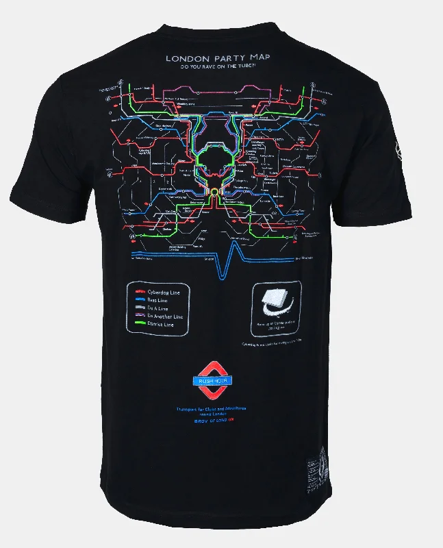 Year-End Deals PARTY MAP T-SHIRT MENS WHITE