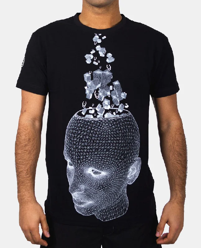 Closeout Deal MENS WIREFRAME HEAD T-SHIRT