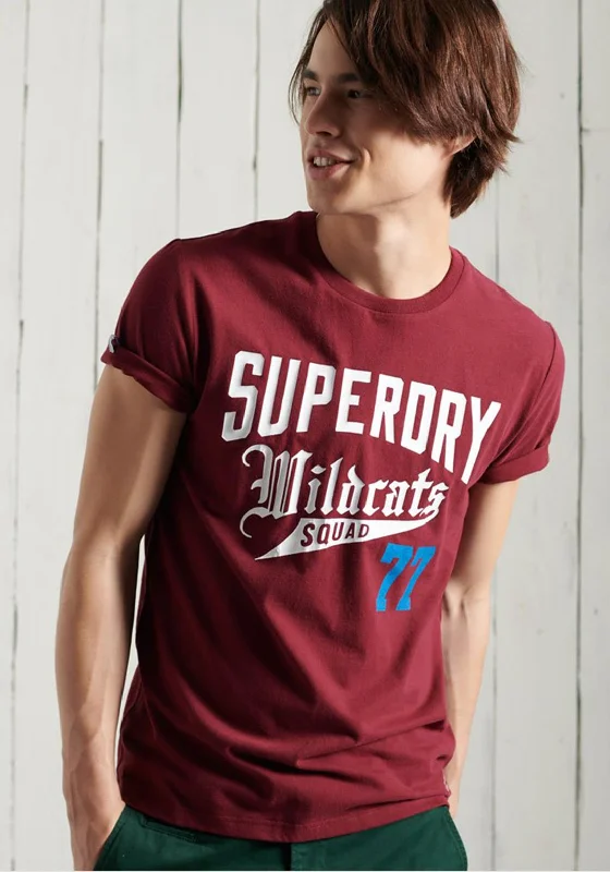 Exclusive Deal Superdry Collegiate Graphic T-Shirt, Wine