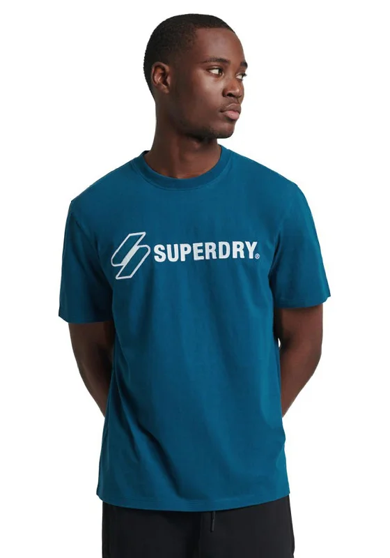 Savings Bonanza Superdry Code Applique T-Shirt, Sailor Blue