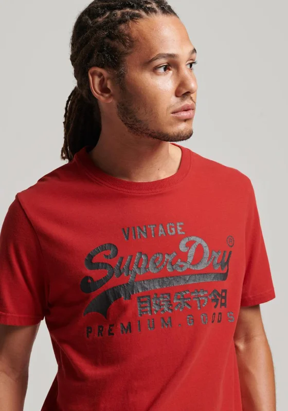 Limited Time Discount Superdry Vintage Logo Heritage T-Shirt, Risk Red