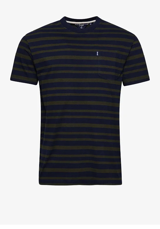 Special Price Superdry Vintage Stripe T-Shirt, Rich Navy & Olive