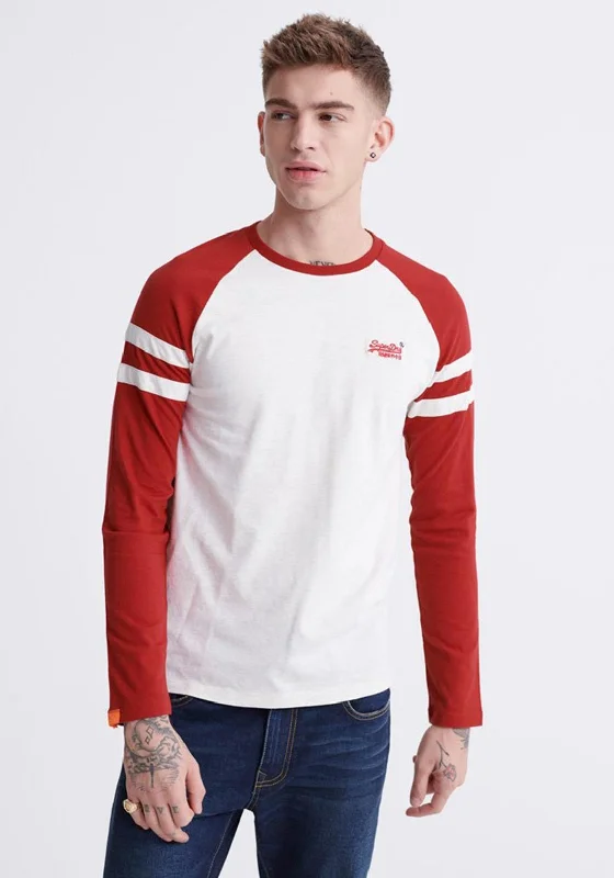 Weekend Specials to Love Superdry Orange Label Softball Ringer T-Shirt, McQueen Marl Weekend Specials to Love Superdry Orange Label Softball Ringer T-Shirt, McQueen Marl