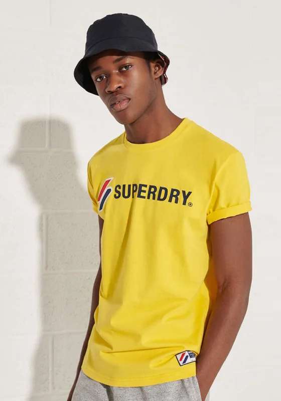Unbeatable Prices Superdry Sportstyle Applique T-Shirt, Nautical Yellow