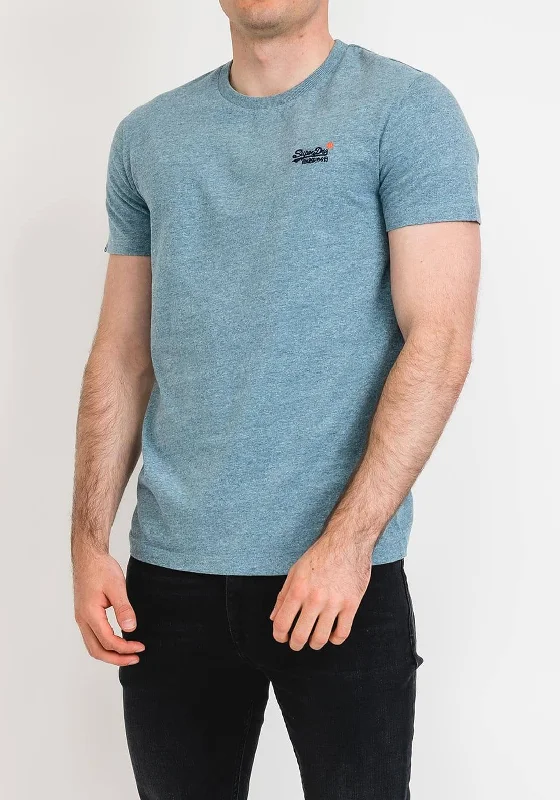 Hot Deal Superdry Vintage Crew T-Shirt, Desert Sky Blue