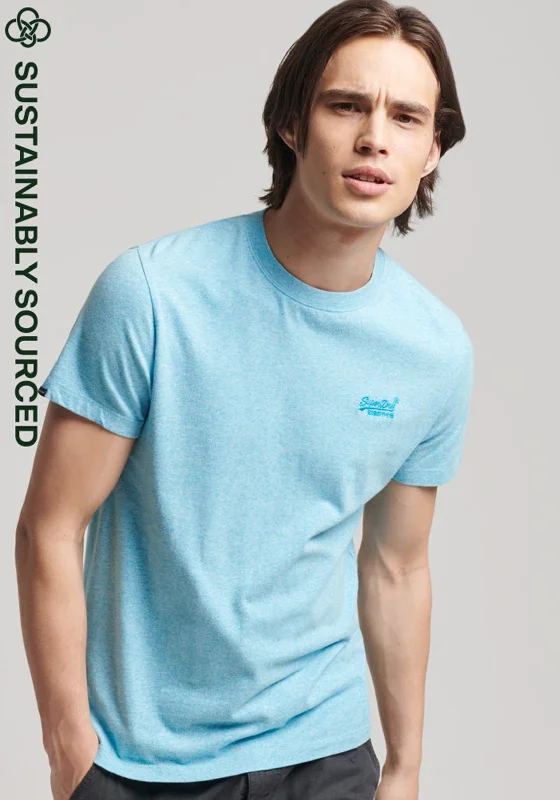 Deal Dash Superdry Vintage Logo Embroidered T-Shirt, Turquoise Sea Grit