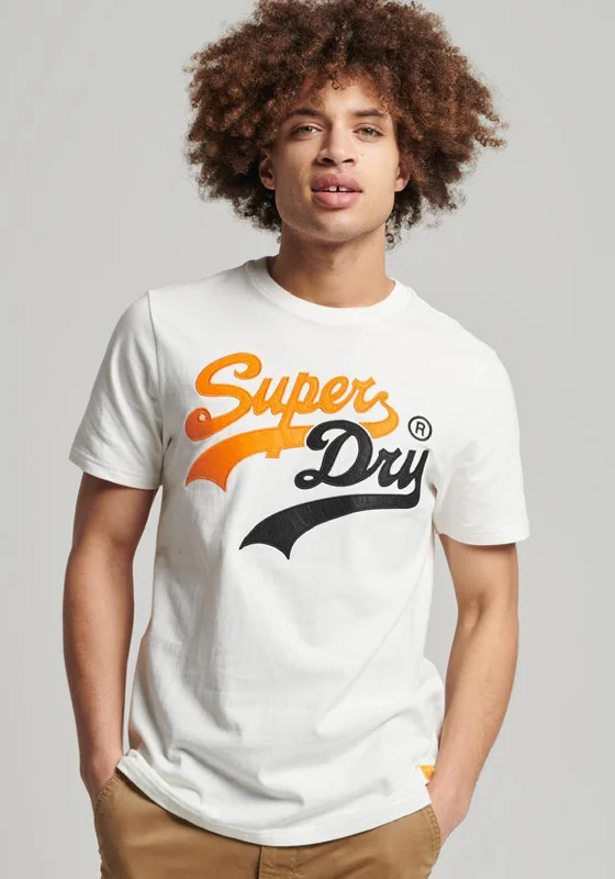 Online Specials Superdry Vintage Logo Interest T-Shirt, Winter White