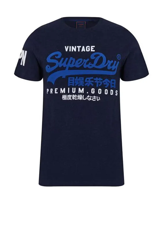 Online Exclusive Superdry Vintage Logo T-Shirt, Midnight Blue