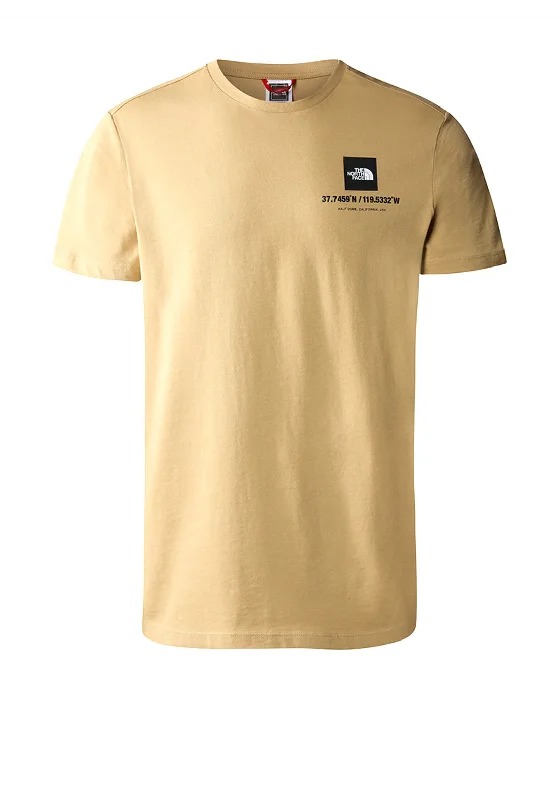 Best Choice The North Face Mens Coordinates T-Shirt, Khaki Stone