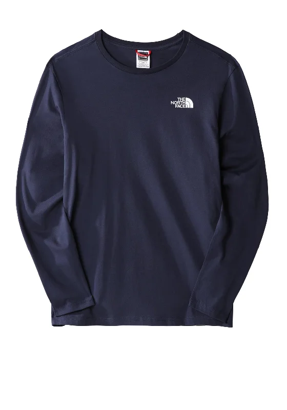 Weekend Savings Spectacular The North Face Mens Easy Long Sleeve T-Shirt, Summit Navy