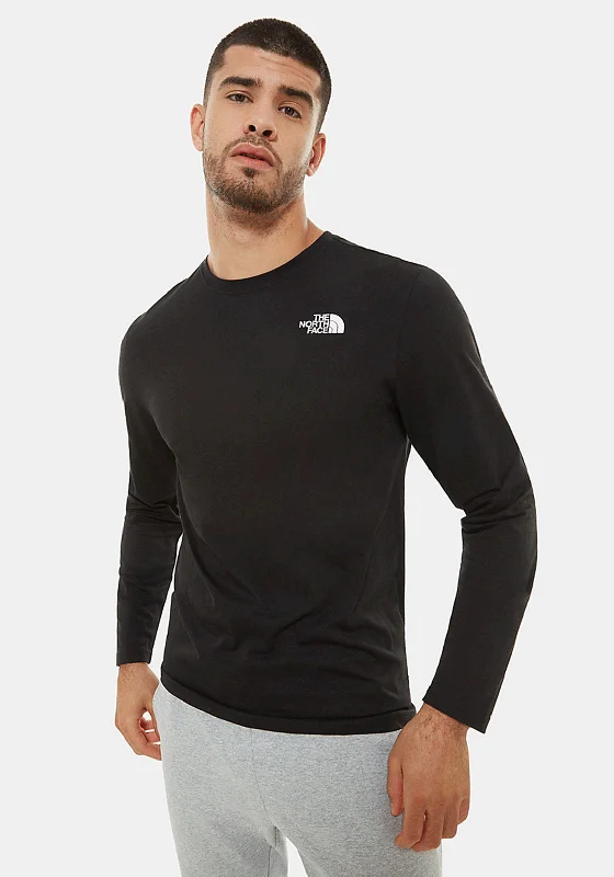 Bargain Prices The North Face Mens Redbox Long Sleeve T-Shirt, TNF Black