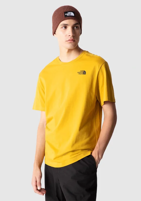 Weekend Specials to Delight The North Face Mens Redbox T-Shirt, Mineral Gold