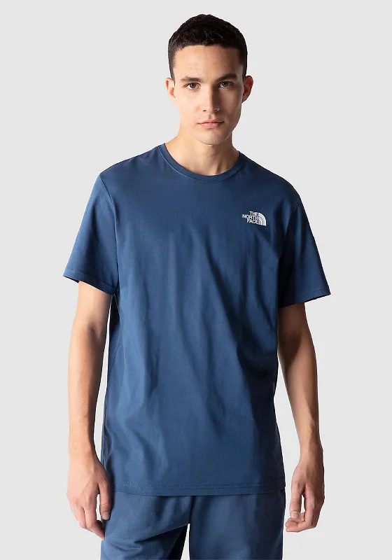 Weekend Discounts to Enjoy The North Face Mens Redbox T-Shirt, Shady Blue