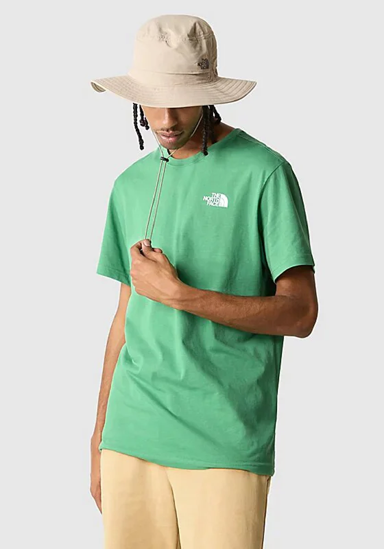 Must-Have Deals The North Face Mens Red Box T-Shirt, Deep Grass Green
