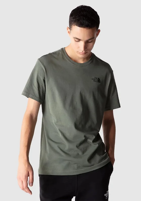 Weekend Deals That Sizzle The North Face Mens Redbox T-Shirt, Thyme