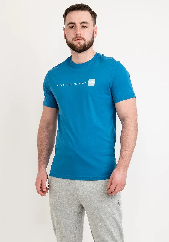 Don't Delay The North Face Never Stop Exploring T-Shirt, Banff Blue