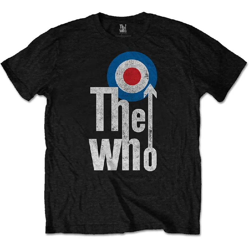 Deal of the Day The Who Official Elevated Target Logo T Shirt Black