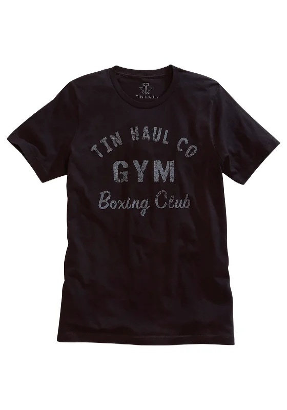 Weekend Savings Bonanza Tin Haul Mens Boxing Club Grey 100% Cotton S/S T-Shirt