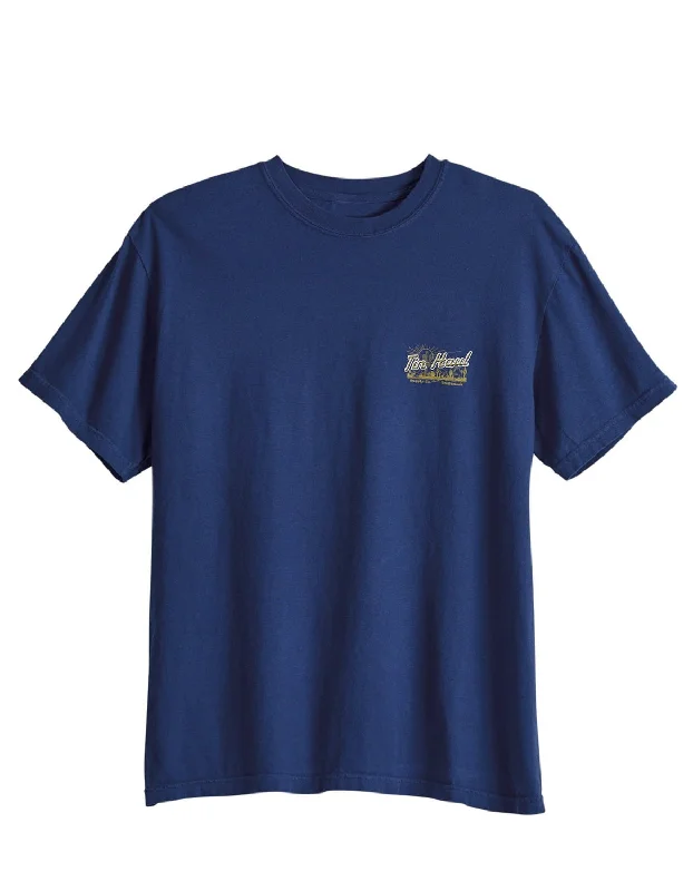 Weekend Bargains to Enjoy Tin Haul Mens Desert Supply Navy 100% Cotton S/S T-Shirt