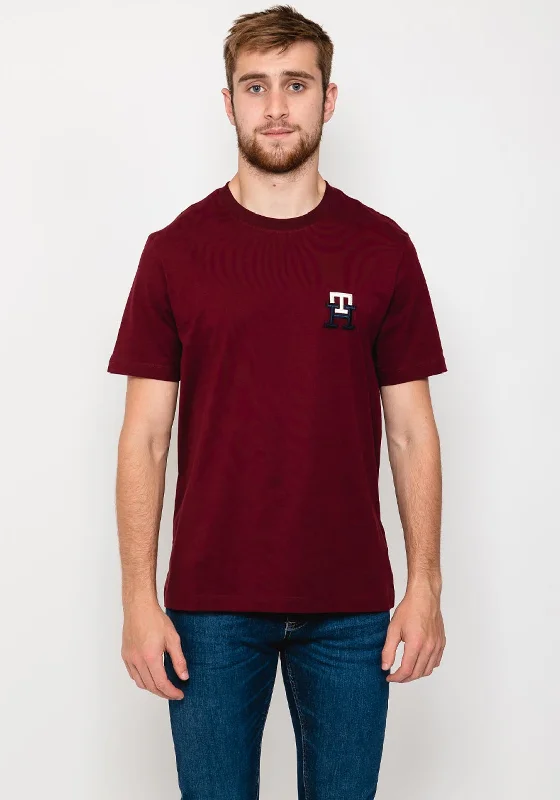 Extra Savings Tommy Hilfiger Essential Monogram T-Shirt, Deep Rouge