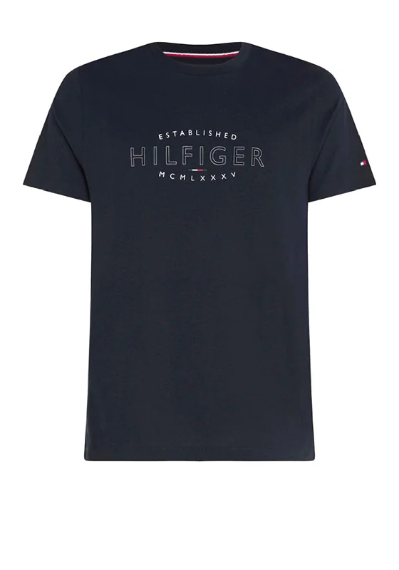 Quick Deals Tommy Hilfiger Curve Logo T-Shirt, Desert Sky