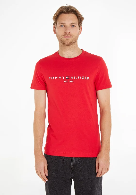Time-Sensitive Tommy Hilfiger Logo T-Shirt, Primary Red