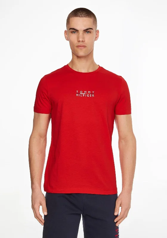 Sale Alert Tommy Hilfiger Square Logo T-Shirt, Primary Red