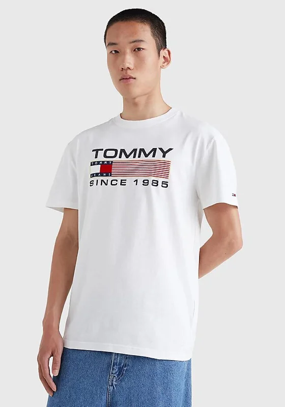 Unbeatable Prices Tommy Jeans Athletic Twisted Logo T-Shirt, White