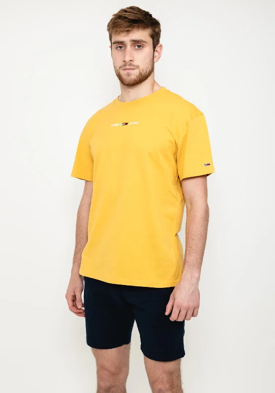 Special Savings Tommy Jeans Small Text Logo T-Shirt, Tuscan Yellow