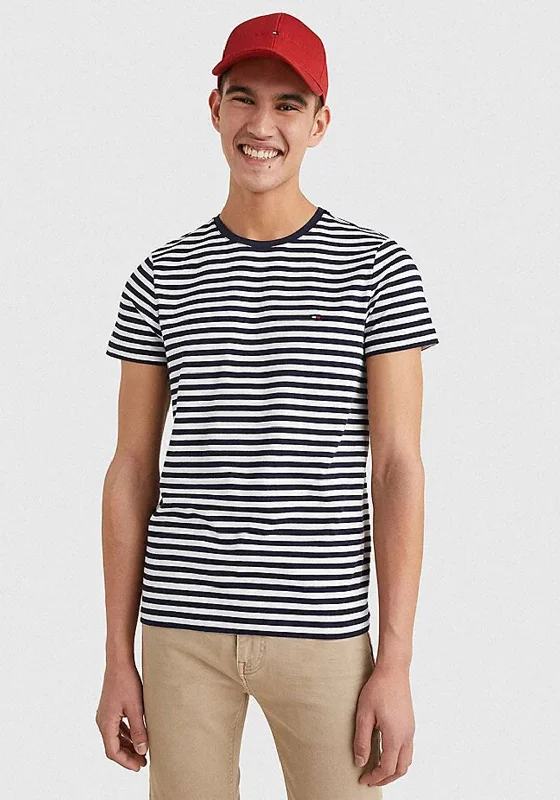 Weekend Savings Fiesta Tommy Jeans Classic Stripe T-Shirt, Twilight Navy