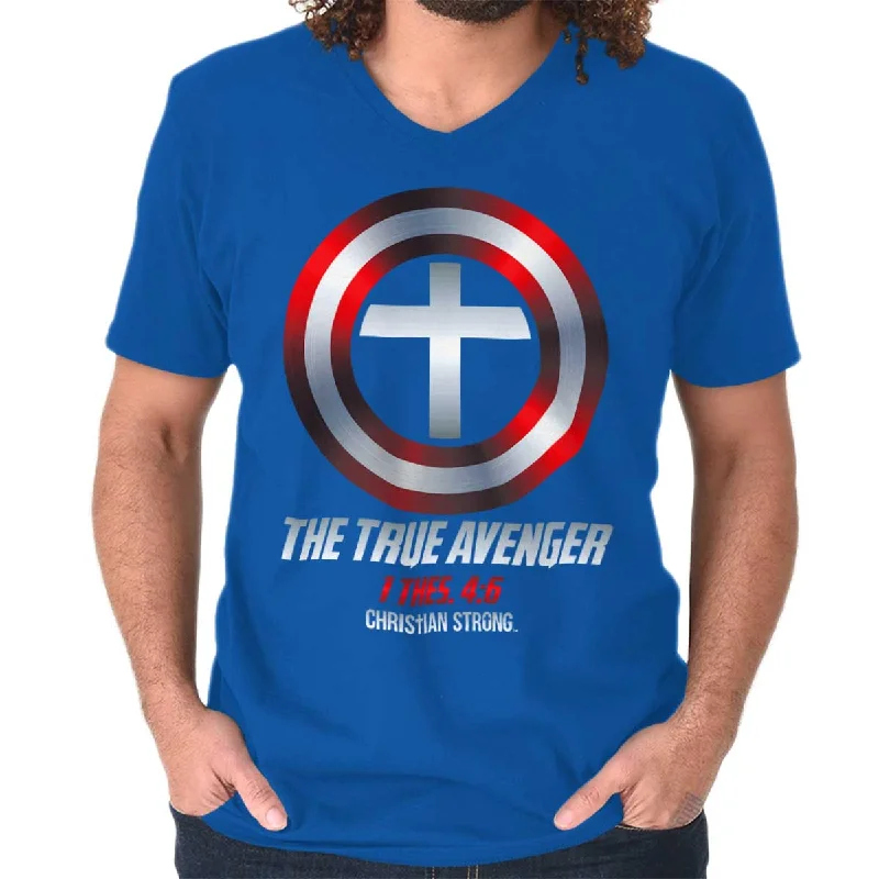 Overstock Sale True Avenger V-Neck T Shirt
