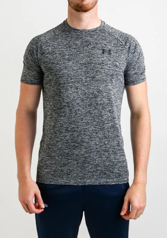 Stock Clearance Under Armour Mens Tech T-Shirt, Grey Marl