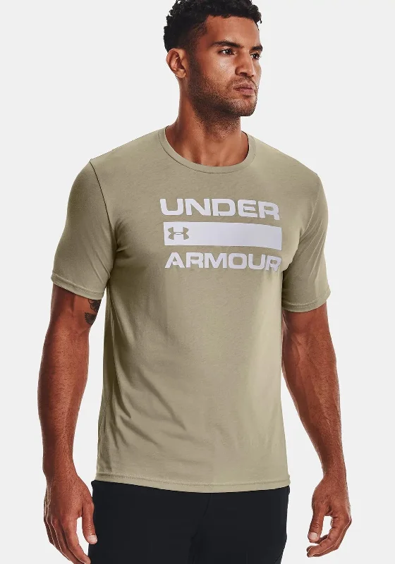 Don't Miss Under Armour Team Issue Wordmark T-Shirt, Khaki Grey