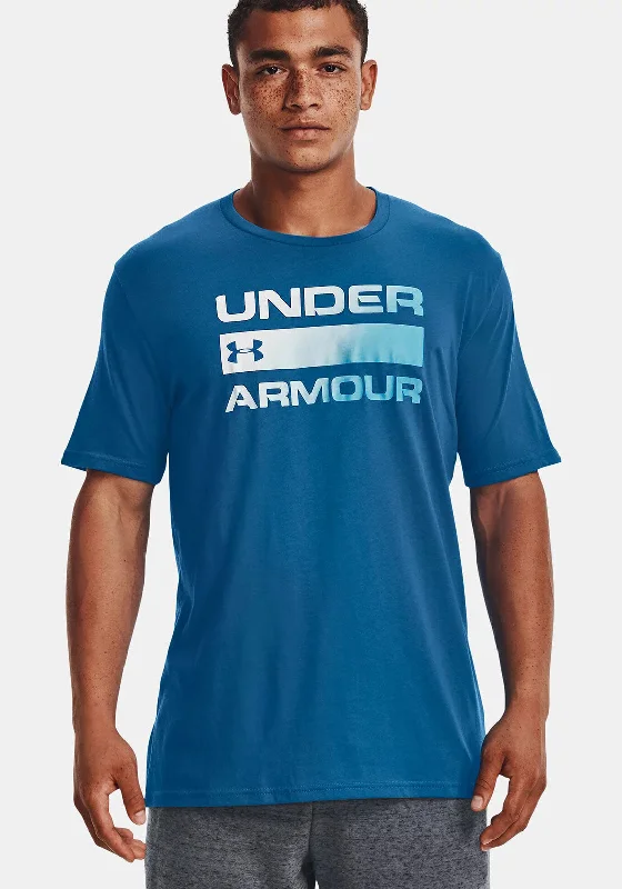 The Best Deal Under Armour UA Team Issue Wordmark T-Shirt, Fresco Blue