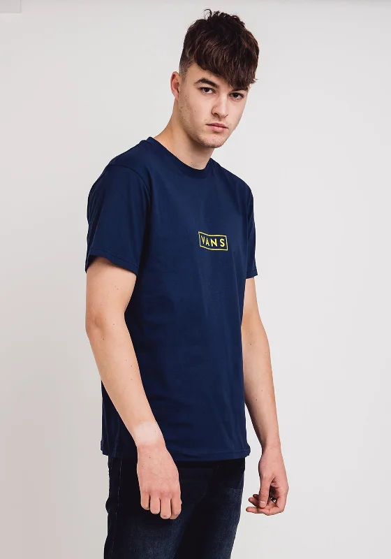 Weekend Specials to Snag Vans Mens Easy Box T-Shirt, Blue