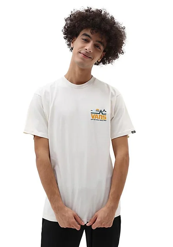 Doorbuster Deal Vans Mountain Logo T-Shirt, Antique White