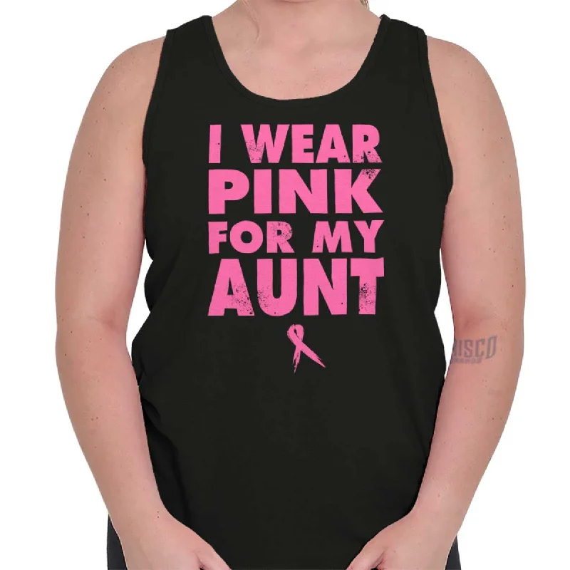 Referral Discount I Wear Pink For My Aunt Tank Top