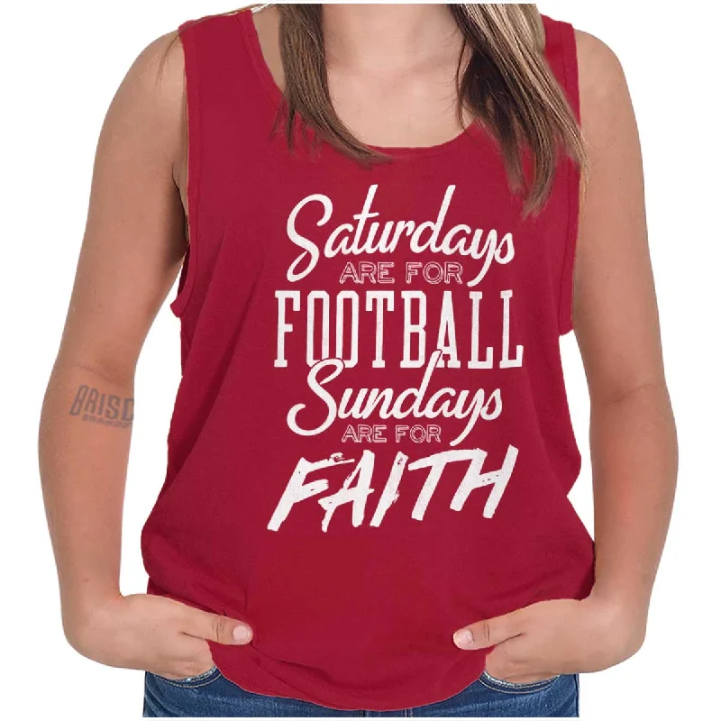 New Arrival Weekend Football & Faith Tank Top