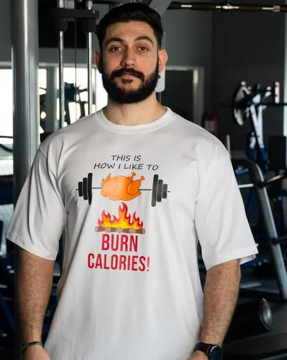 Act Now White Burn Calories T-Shirt