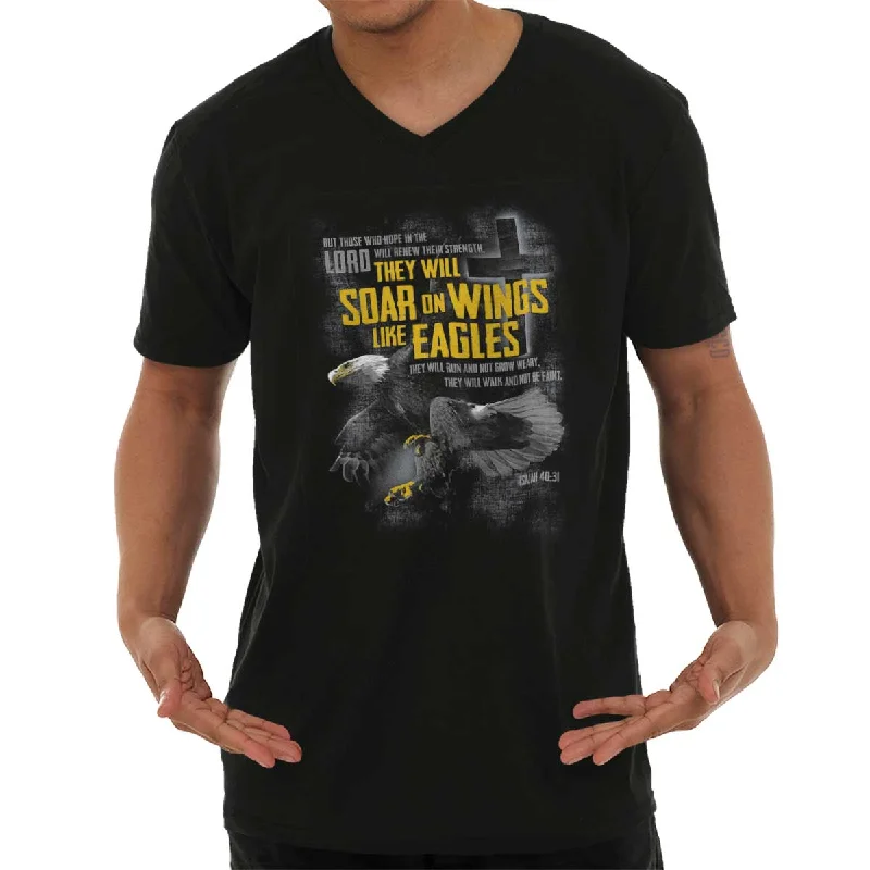 Weekend Discounts Worth Grabbing Wings like Eagles V-Neck T-Shirt
