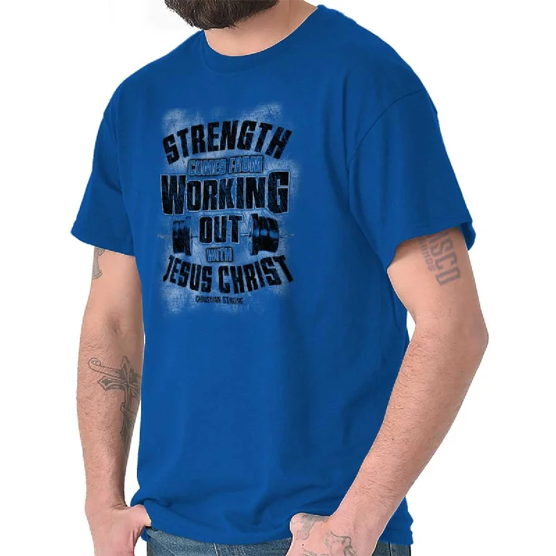 Weekend Savings Extravaganza Work Out With Christ T Shirt