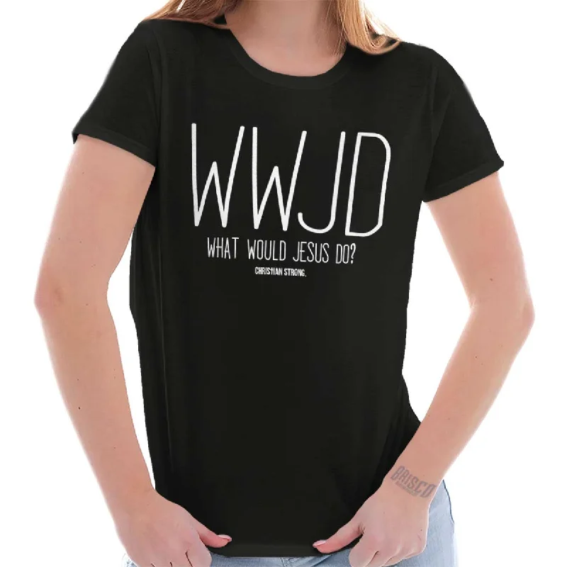 WWJD Ladies T Shirt